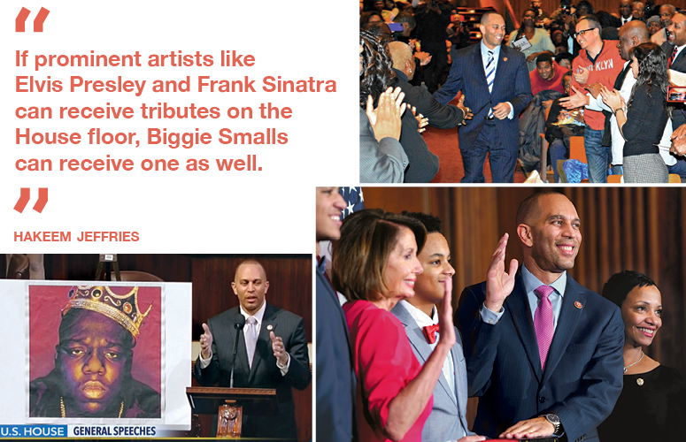 “If prominent artists like Elvis Presley and Frank Sinatra can receive tributes on the  House floor, Biggie Smalls  can receive one as well.” Hakeem Jeffries 
