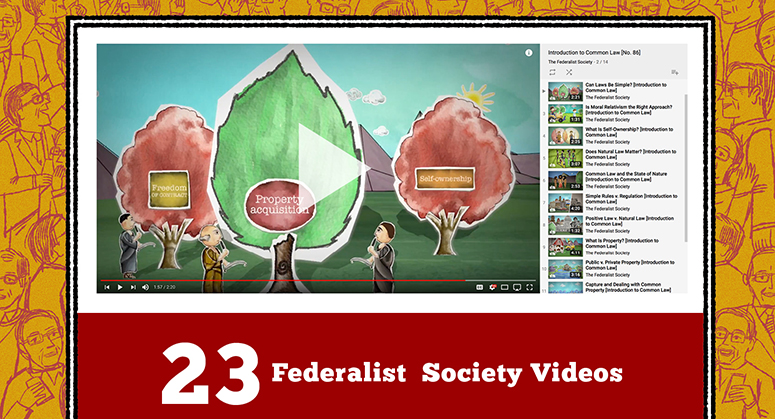 Screenshot of Federalist Society Video on YouTube