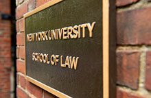 NYU Law Building Plaque