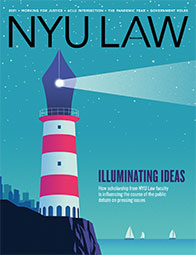 2021 NYU Law Magazine cover