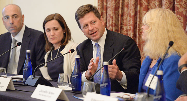 Chair Jay Clayton of the U.S. Securities and Enforcement Commission speaks on September 5, 2018 panel