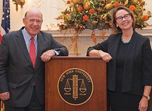 Judge Robert Abrams '63 and Judge Ellen Rosenblum