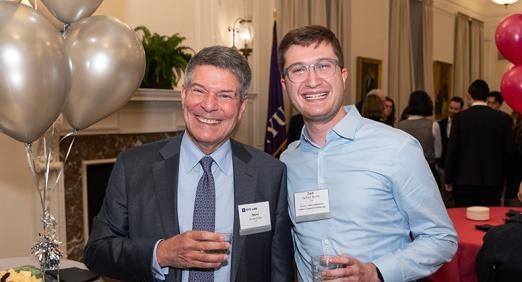 Two attendees at NYU Law's 2024 Scholarship Reception