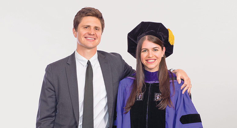 Susan Yaster with her brother, Benjamin Yaster ’08