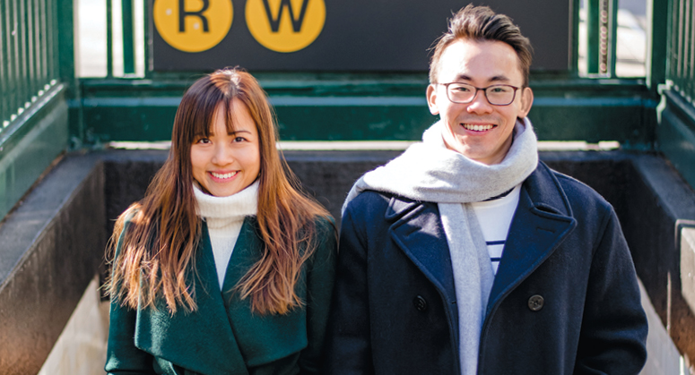 Chew Fei Phang LLM ’20 with her spouse, Mark Hee LLM ’17