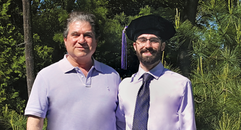 Gabriel Ferrante ’20, NYU School of Law Dean’s Scholar, with his father, Vito Ferrante ’77