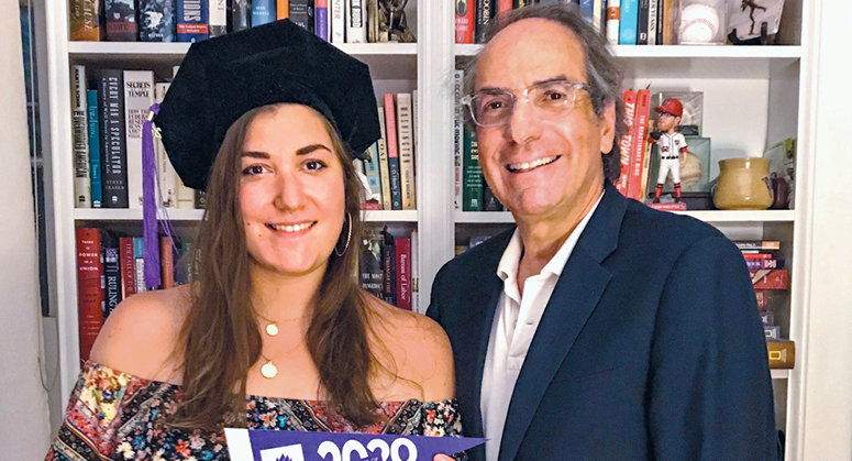 Elizabeth Femia ’20 with her father, Nicholas Femia ’84