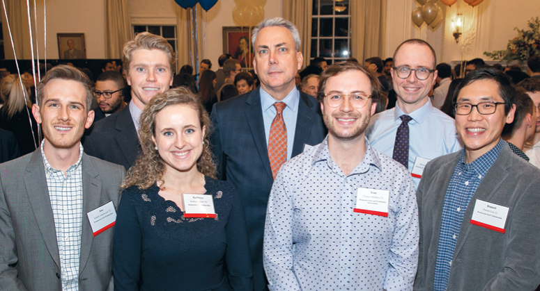 DESMARAIS LAW & TECHNOLOGY AND DESMARAIS LLP SCHOLARS Back Row Chad Rafetto ’22, Todd Krause, Benjamin Morris ’20 Front Row Joseph Adamczyk ’22, Kathryn Leicht ’20, Thomas McBrien ’21, and Daniel Lee ’21