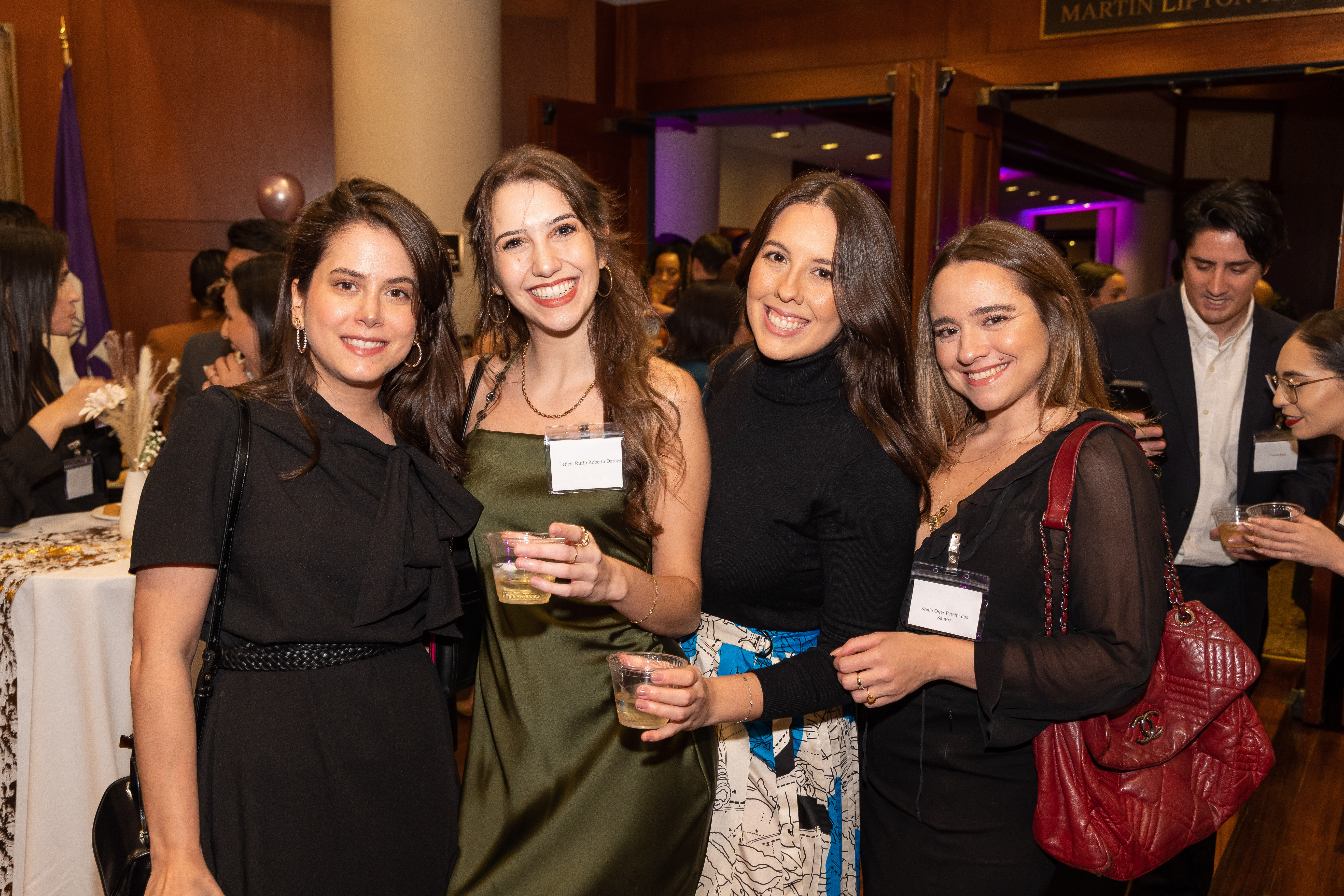 Group of four people smiling at the LaLSA Gala