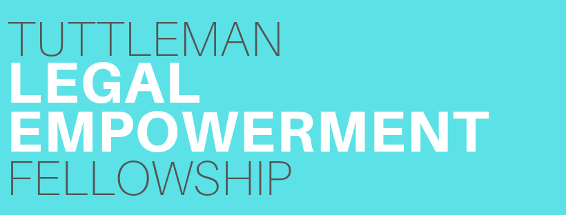 Tuttleman Legal Empowerment Fellowship Graphic