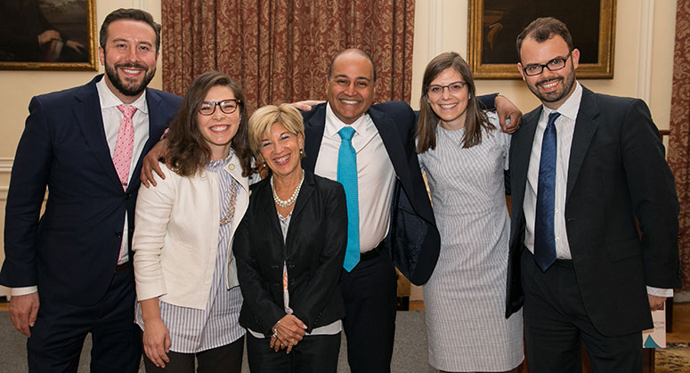 The 2018 Grunin Prize finalists posing together