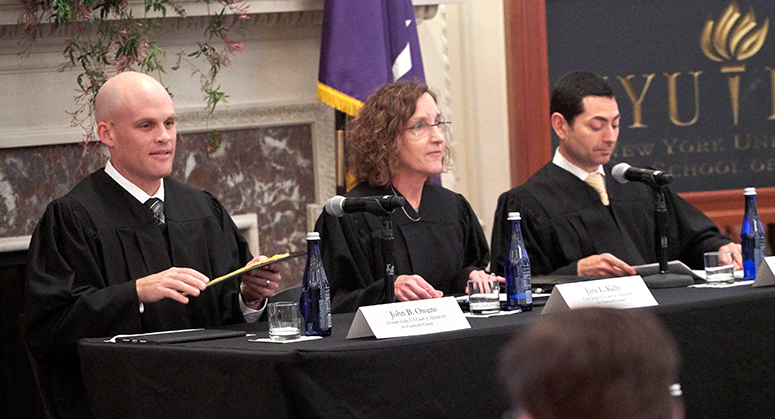 Judges with Dean Trevor Morrison