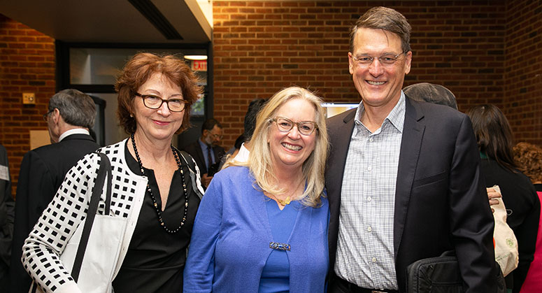 Deborah Burand with Conference Attendees