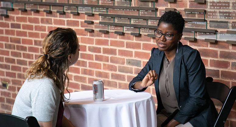 Candid Photo During Networking Break