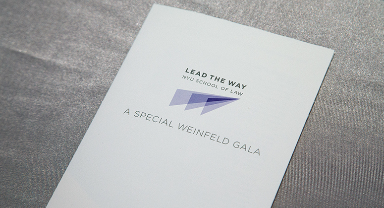 Weinfeld Gala program cover