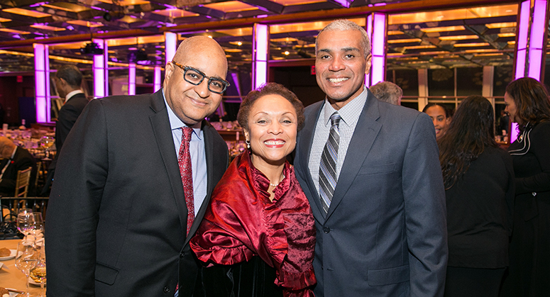 Carter Bell, Dr. Janet Dewart Bell, and Joe Johnson