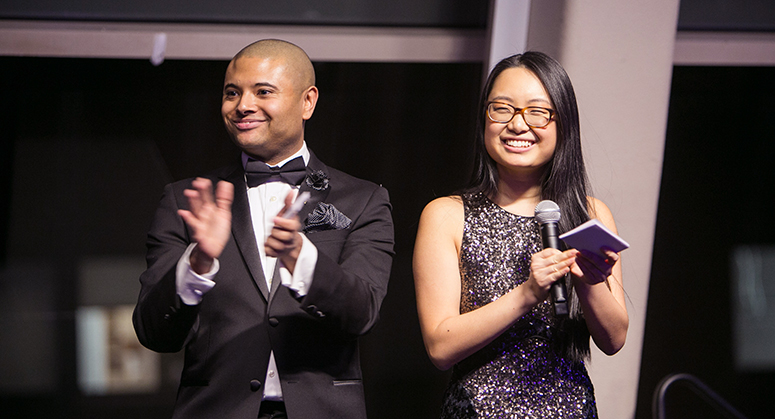 Micah Desaire ’18 and Ellen Gong ‘18 at the BALSA 50th Anniversary event