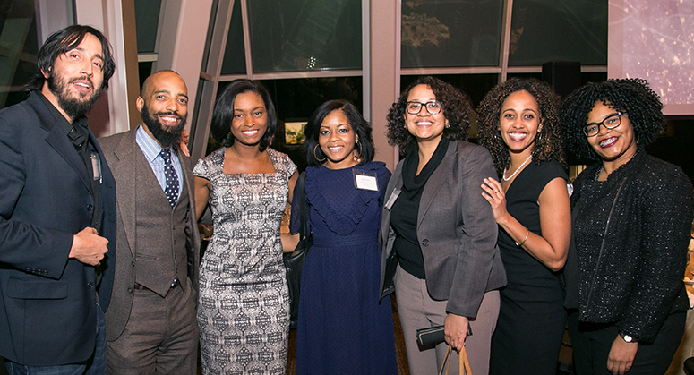 Camilo Romero '12, Vincent Sutherland, Natasha Merle '08, Shanda Sibley '07, Sienna Fontaine '07, Alexis Hoag '08, and Ayana Free '07