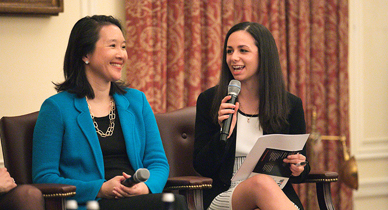 Jenny Yang ’96, Laura Sorice ’19