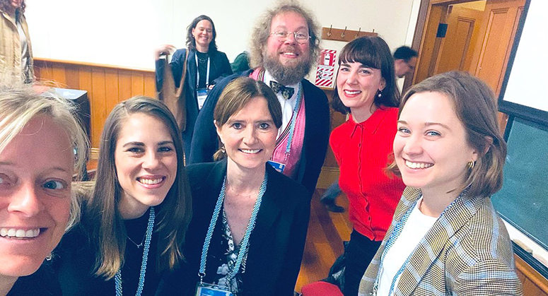 Joyce De Coninck with Gráinne de Búrca and colleagues