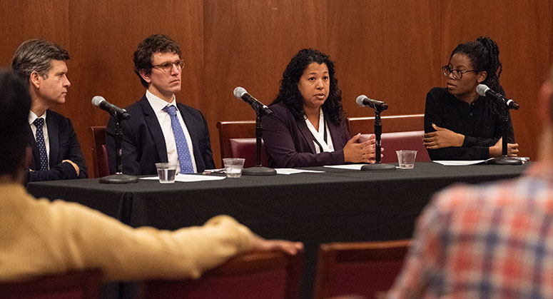 Panel discussion with New York State Senator Brad Hoylman, Noah Rosenblum, Alice Fontier, and Tolu Lawal