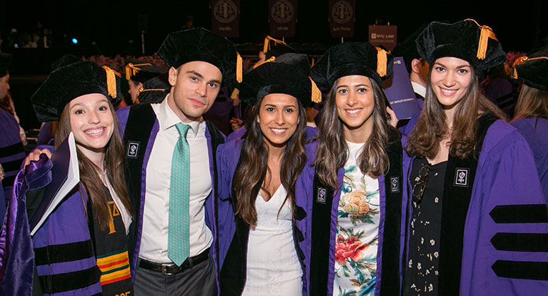 Graduating Law students celebrate at Madison Square Garden