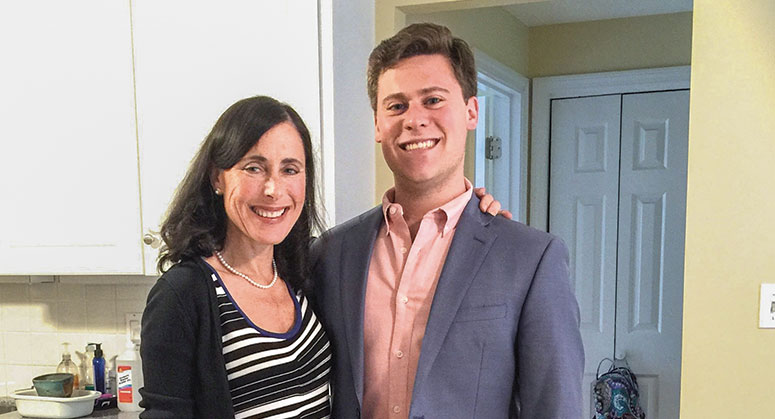 Zachary E. Shufro LLM ’21 with his mother, Jennifer A. Shufro ’89
