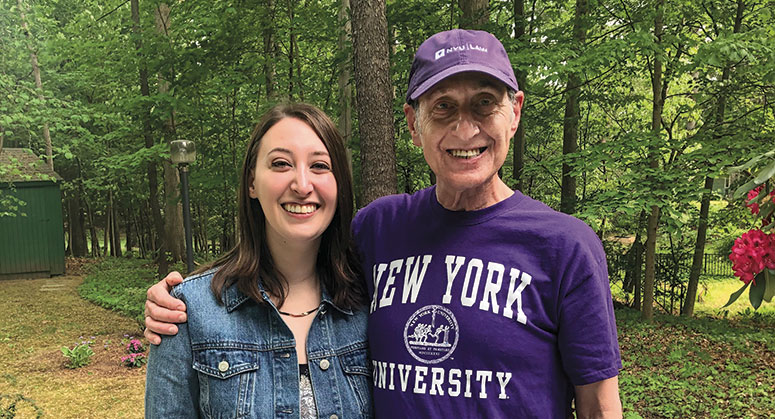 Karen S. Zwickel ’21 with her father, Howard L. Zwickel ’75