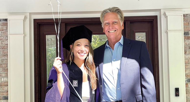 Molly Kwon Brossman ’21 with her father, William F. Brossman LLM ’84