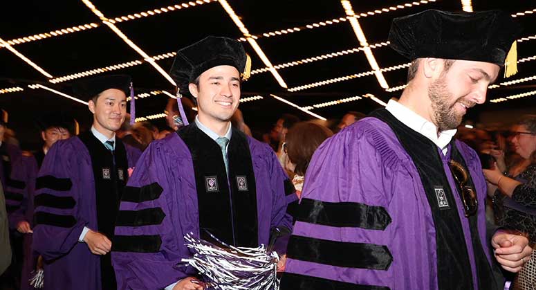 Graduates processing at 2023 Convocation