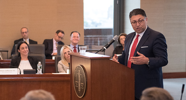 Assistant Attorney General Makan Delrahim delivers a speech