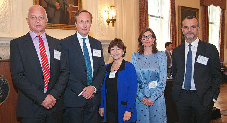 Panelists: Drago Kos, Alun Milford, Sara Sun Beale, Daniëlle Goudriaan, and Thierry Philipponnat