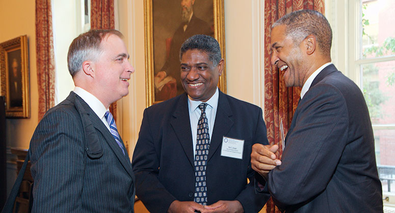 Marshall Miller, Ken Joseph, and Judge Raymond Lohier Jr.