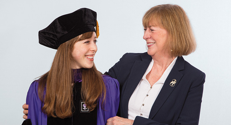 Eloise Rotenberg with her mother, Jane Dickson ’78