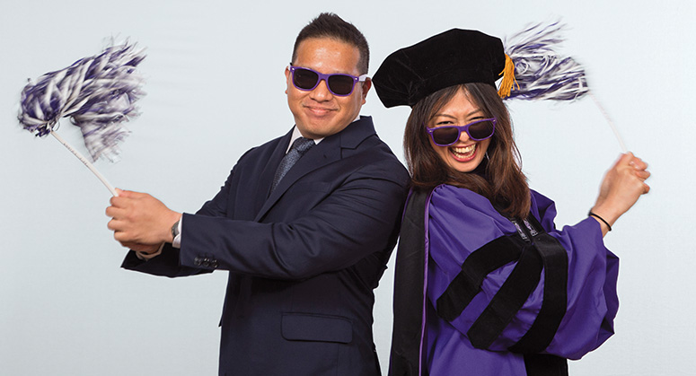 Rachel Chiu with her cousin-in-law, Darryl Soh LLM ’09