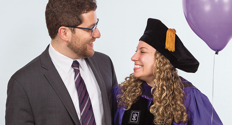 Allison Zimmer with her husband, Joshua Occhiogrosso-Schwartz ’12