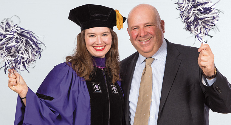 Jessica Fuhrman with her father, Marc Fuhrman LLM ’88