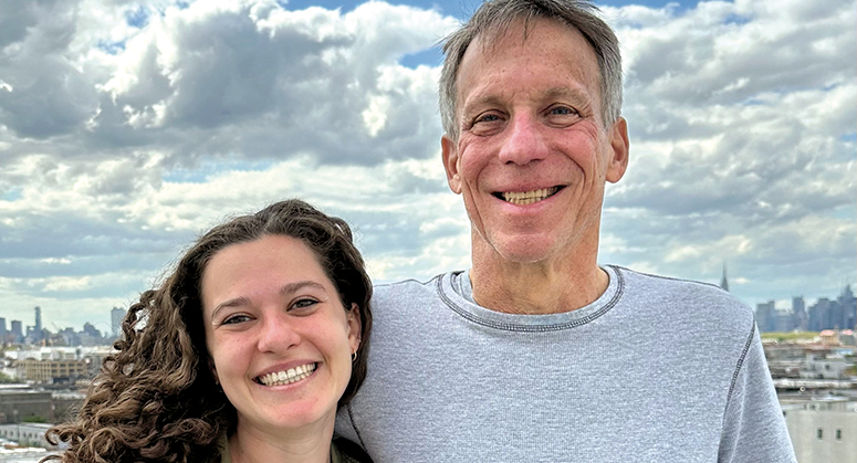 Rebecca Saber ’23 with her father Bruce Saber ’83