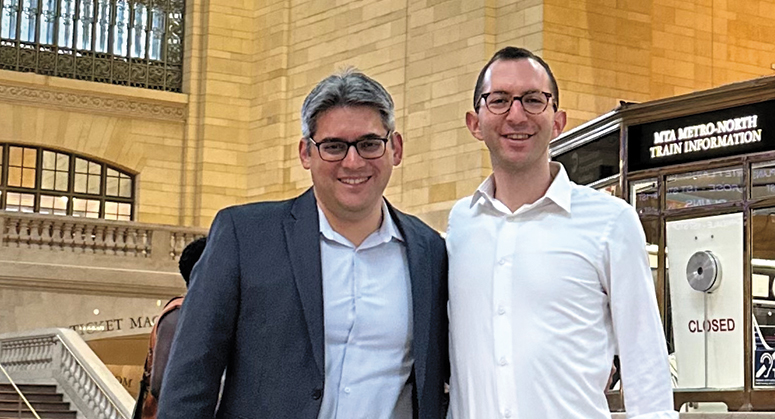 Eli Silverman ’23 with his father David Silverman LLM ’93