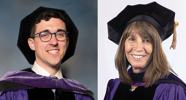  David Jacobs ’22 and his aunt, NYU Law Trustee Karen Freedman ’80