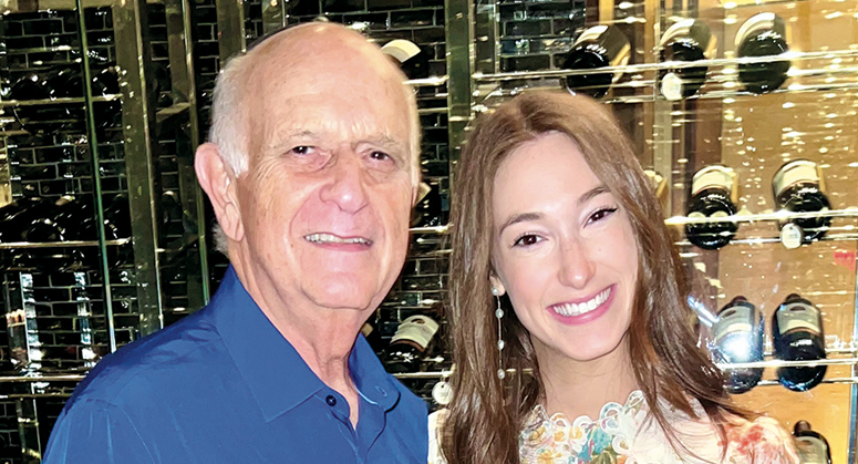 Libby Rozbruch ’22 with her grandfather, Martin Jacobs ’62
