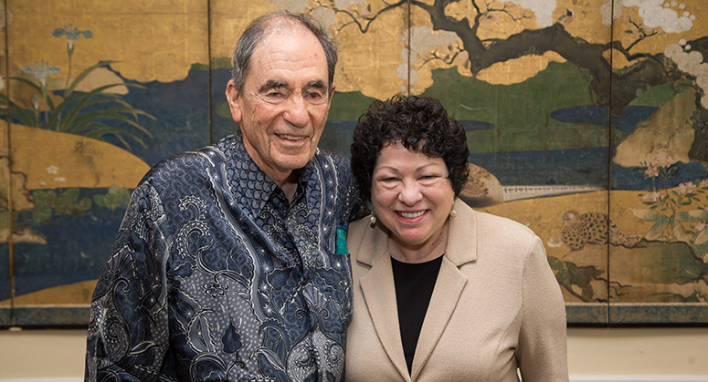 Albie Sachs with Sonya Sotomayor