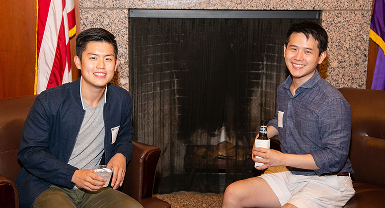 Students at the LACA and LAA Diversity Reception