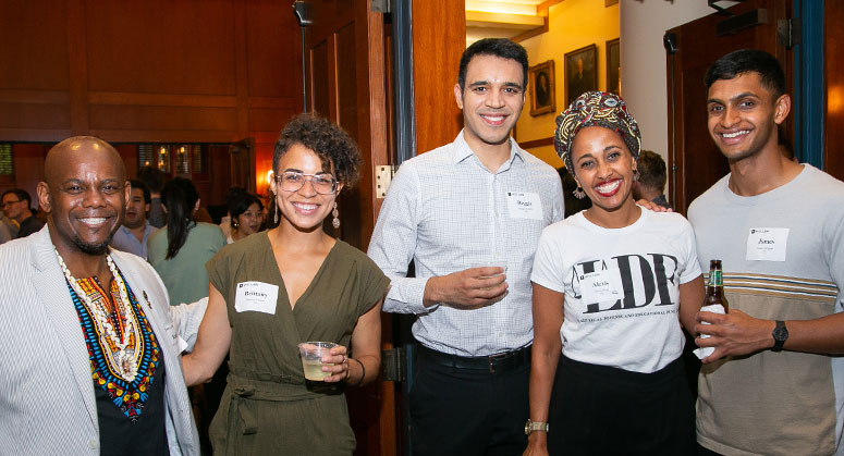 Students at the LACA and LAA Diversity Reception