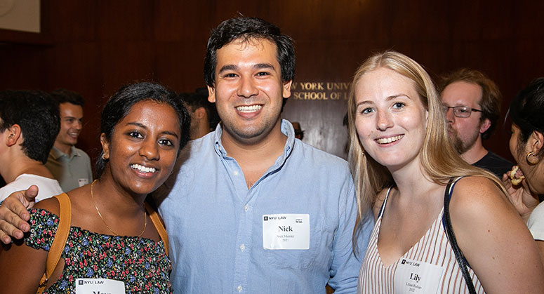 Students at the LACA and LAA Diversity Reception