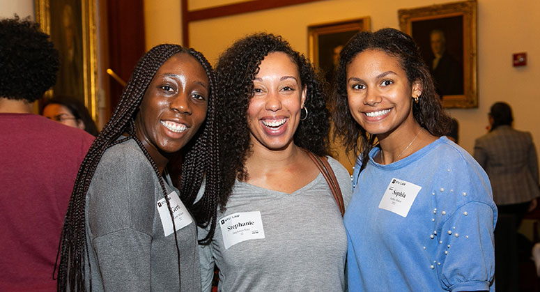 Students at the LACA and LAA Diversity Reception