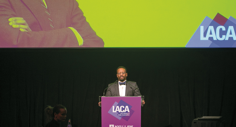 Troy McKenzie '00 at the 2018 Law Alumni of Color Association Spring Dinner