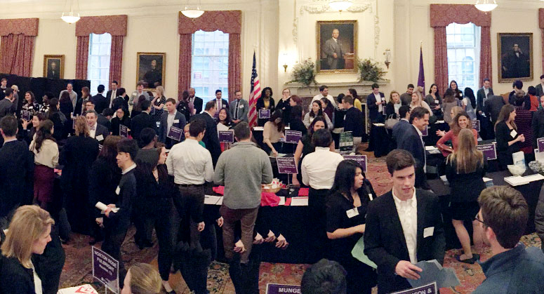 Students at NYU Global Event