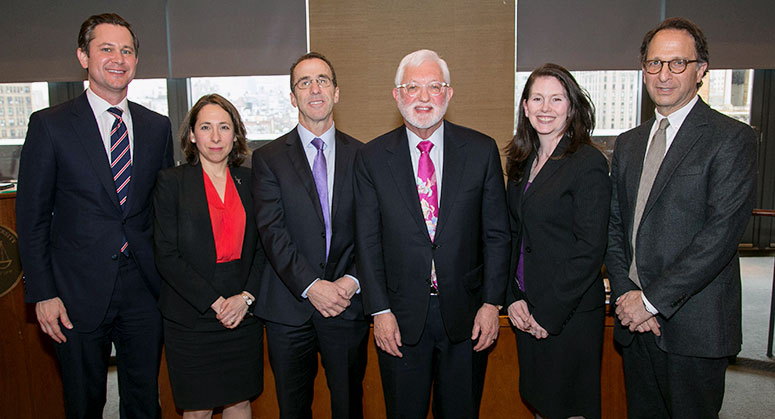 A group of panelists posing together