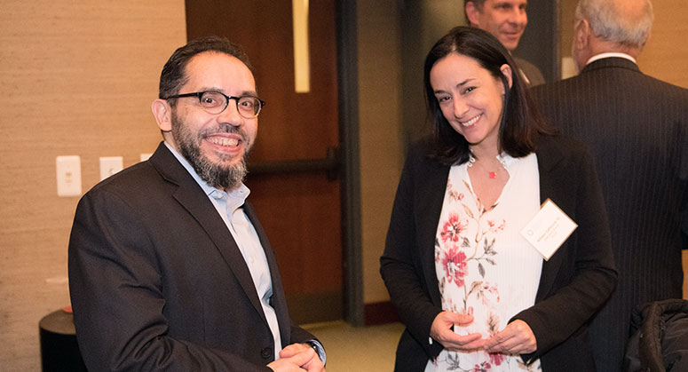 Pablo Quiñones, Senior Fellow, Program on Corporate Compliance and Enforcement, and Allison Caffarone ’03, Executive Director, Program on Corporate Compliance and Enforcement